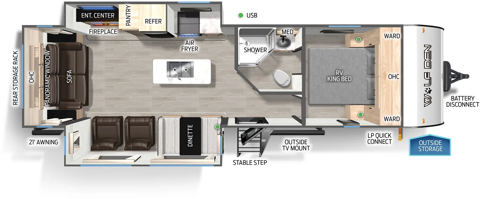 Cherokee Black Label 274WKBL Floorplan